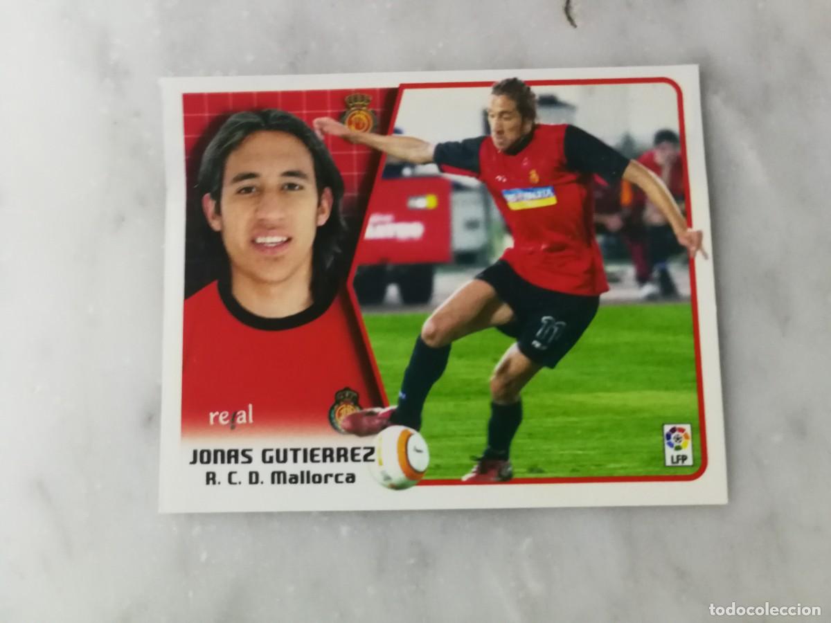 Cromos de F&uacute;tbol: Jon&aacute;s Guti&eacute;rrez RCD Mallorca Fichaje n&ordm;35, Este 05/06, 2005-5006, ventanilla superior buen estado