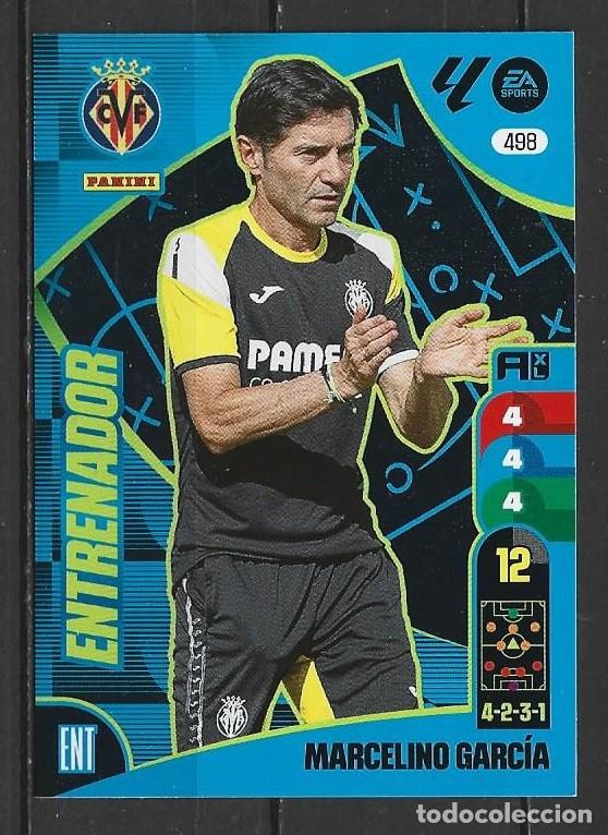 Cromos de F&uacute;tbol: Adrenalyn 24/25 - Marcelino Garc&iacute;a - N&ordm; 498 - Villarreal ( Entrenador )