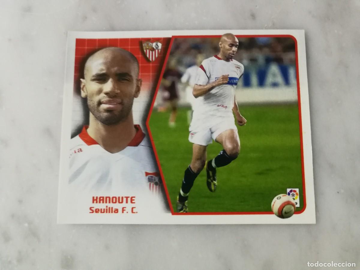 Cromos de F&uacute;tbol: Kanoute Sevilla CF Ultimo Fichaje n&ordm;37, Este 05/06, 2005-5006, ventanilla superior buen estado