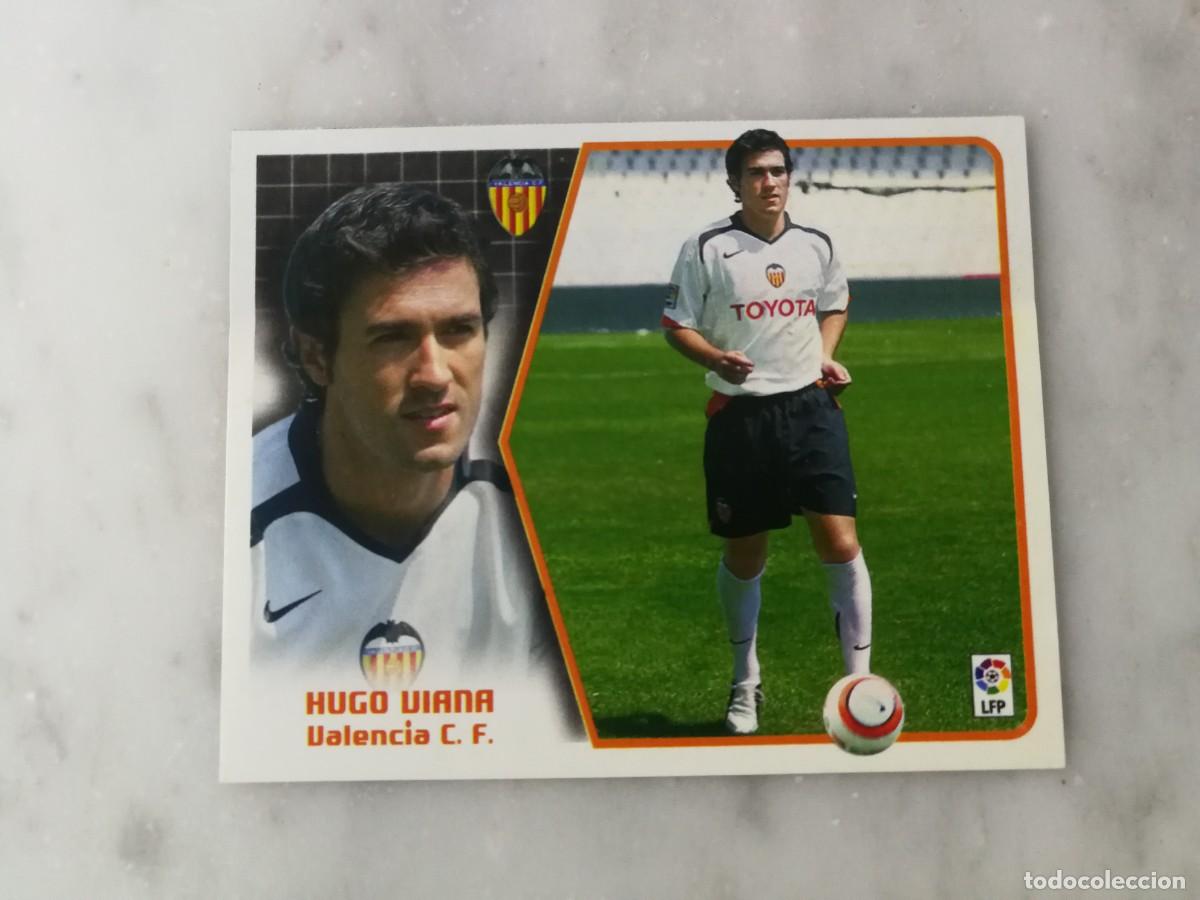 Cromos de F&uacute;tbol: Hugo Viana Valencia CF Ultimo Fichaje n&ordm;39, Este 05/06, 2005-5006, ventanilla superior buen estado
