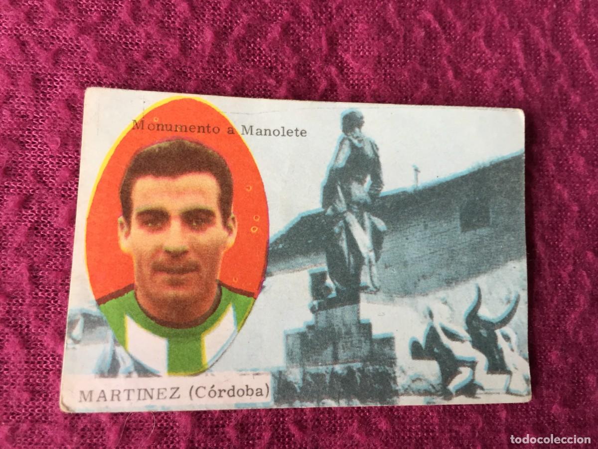 Cromos de F&uacute;tbol: CROMO DE F&Uacute;TBOL MARTINEZ CORDOBA 63 64 1963 1964 DISGRA FHER SIN PEGAR NUNCA PEGADO