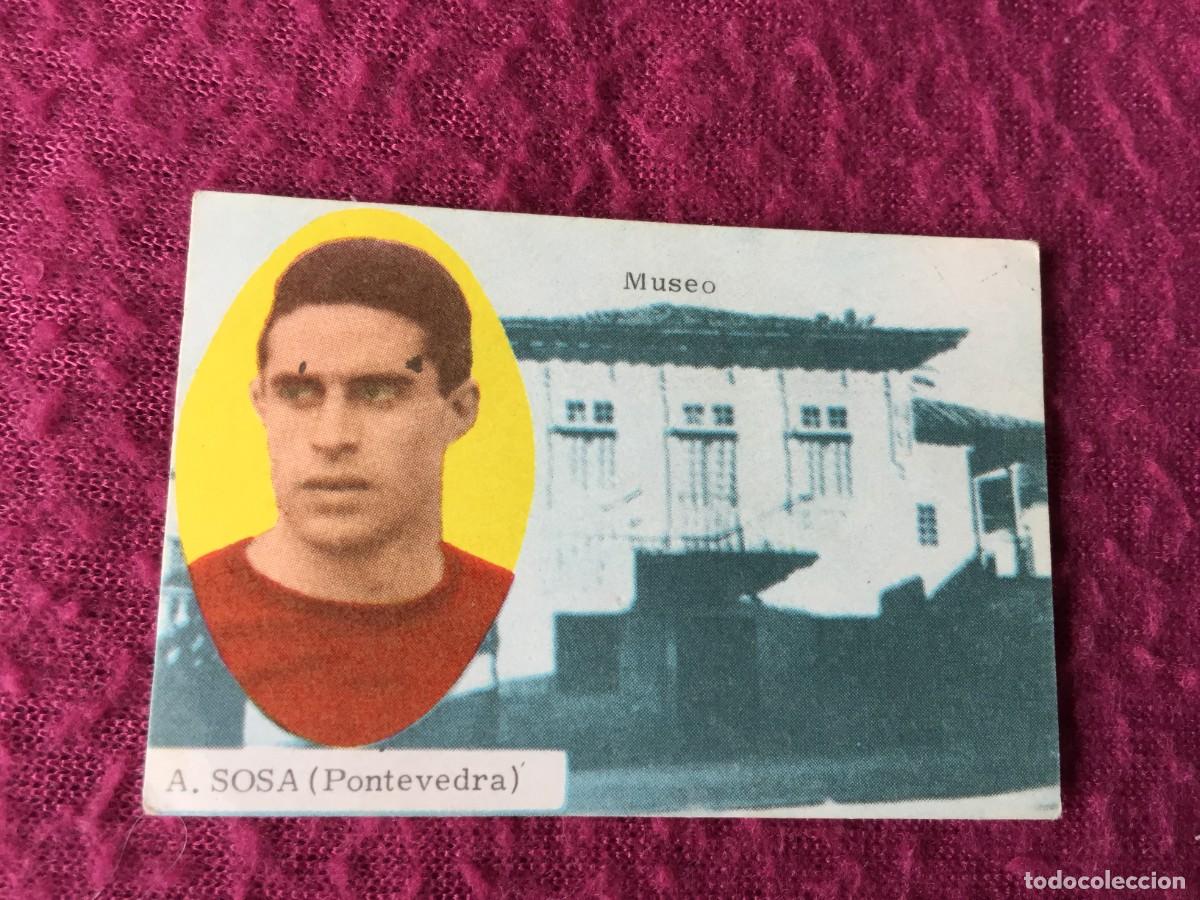 Cromos de F&uacute;tbol: A.SOSA (PONTEVEDRA ) MUSEO -CROMO FHER F&Uacute;TBOL LIGA 1963 1964 63 64 - NUNCA PEGADO