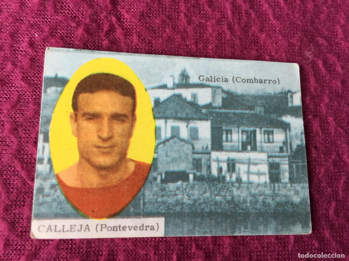 Cromos de F&uacute;tbol: CROMO FUTBOL NUNCA PEGADO CALLEJA PONTEVEDRA EDITORIAL FHER 1963-64 -- 63-64
