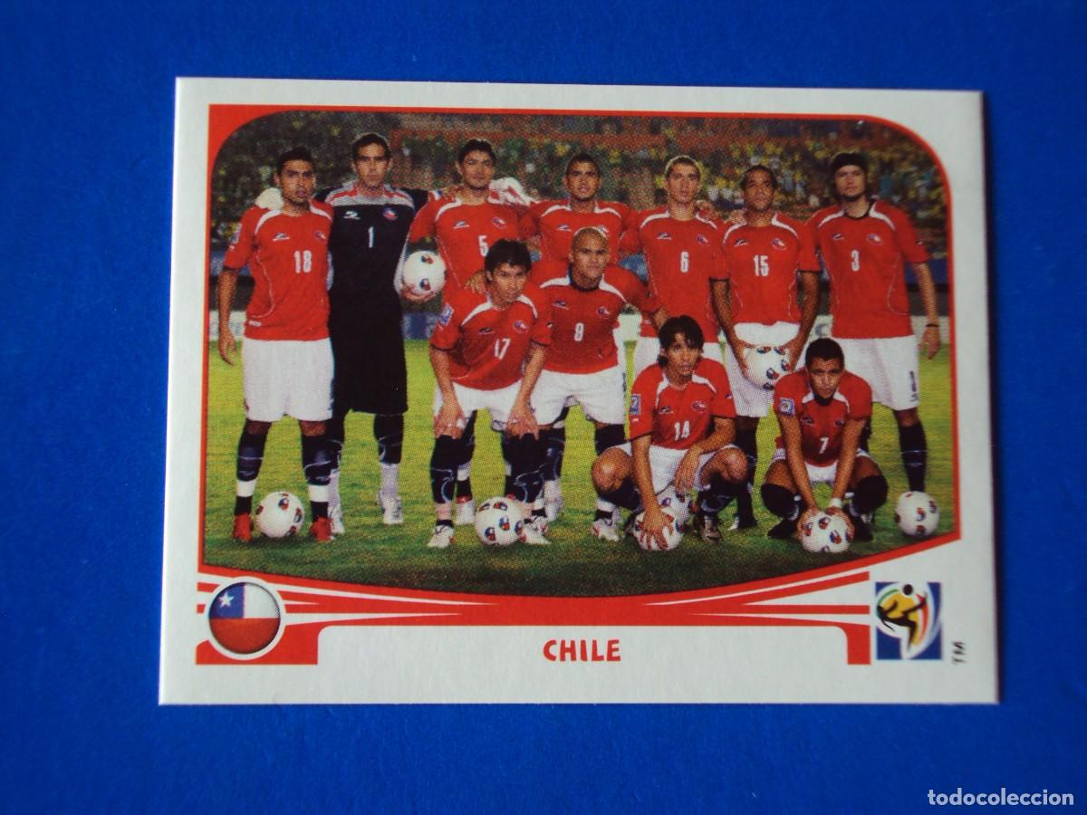 Cromos de F&uacute;tbol: 619 EQUIPO CHILE MUNDIAL FUTBOL SOUTH AFRICA 2010 FIFA WORLD CUP PANINI CROMO NUEVO