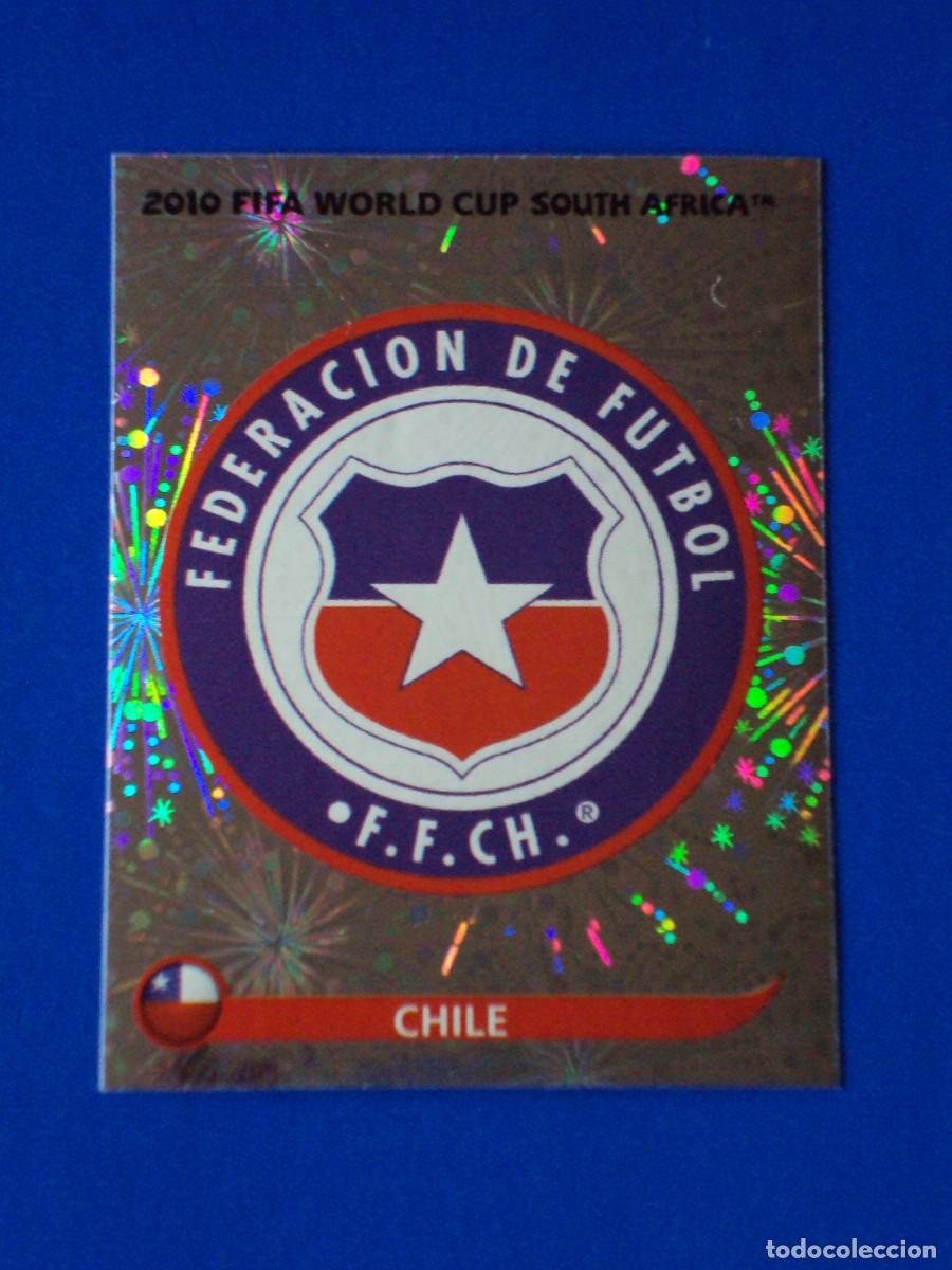 Cromos de F&uacute;tbol: 620 ESCUDO CHILE MUNDIAL FUTBOL SOUTH AFRICA 2010 FIFA WORLD CUP PANINI CROMO NUEVO