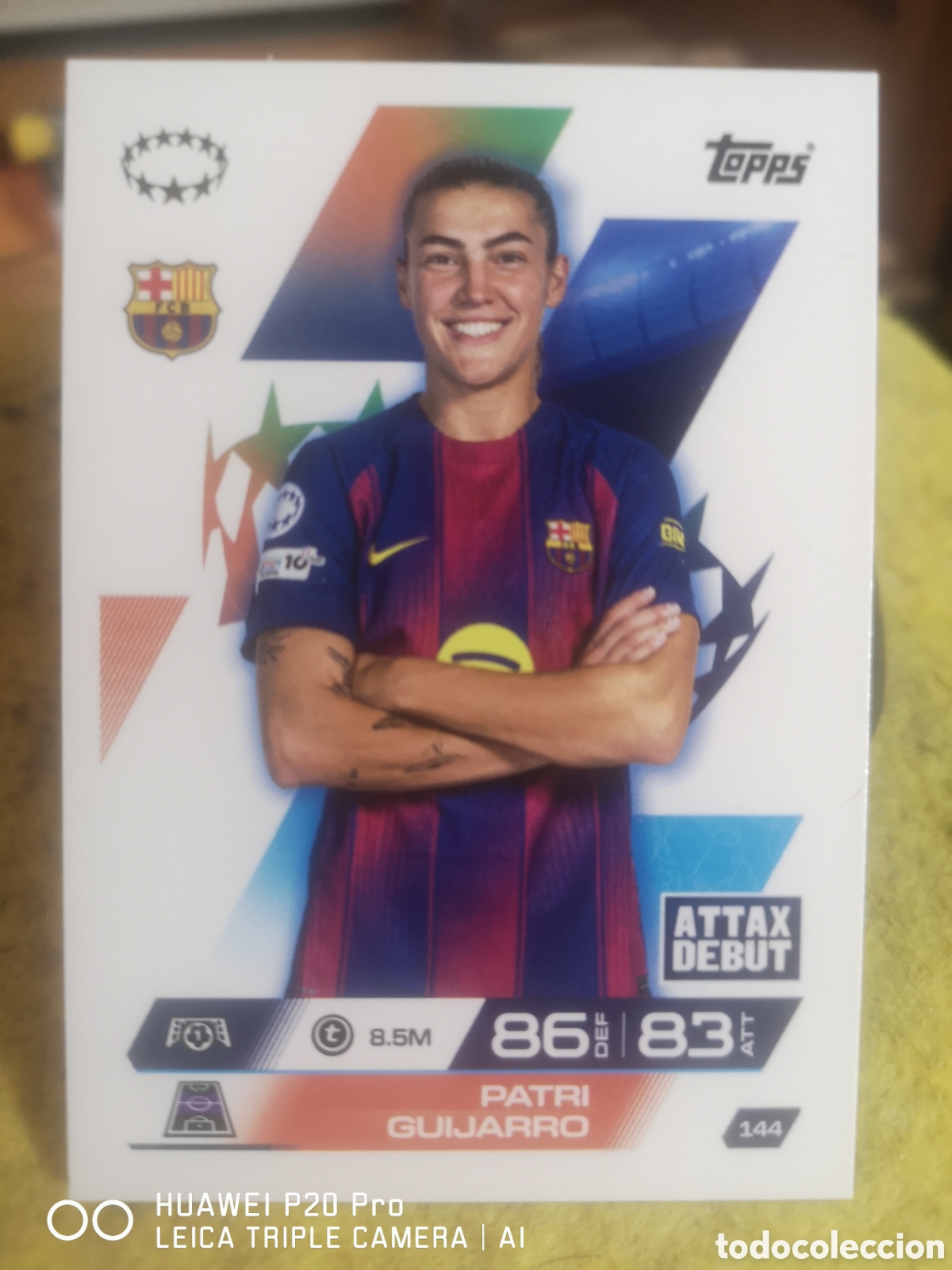 Cromos de F&uacute;tbol: MATCH ATTAX EXTRA 2025 2026 UEFA WOMEN'S PATRI GUIJARRO 144 BARCELONA FEMENINO
