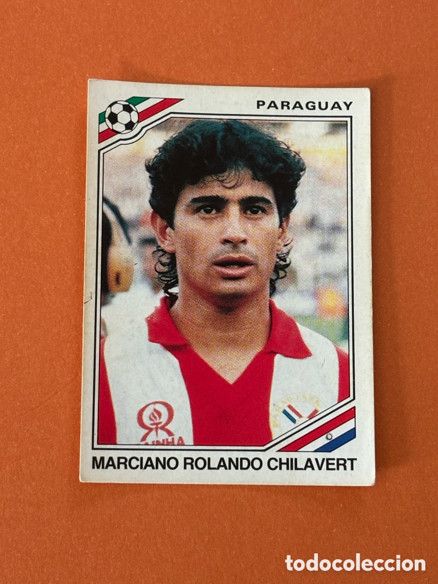 Cromos de F&uacute;tbol: MARCIANO ROLANDO CHILAVERT 157 PARAGUAY MUNDIAL M&Eacute;XICO 1986 86 MUNDIAL PANINI NUNCA PEGADO SIN PEGAR