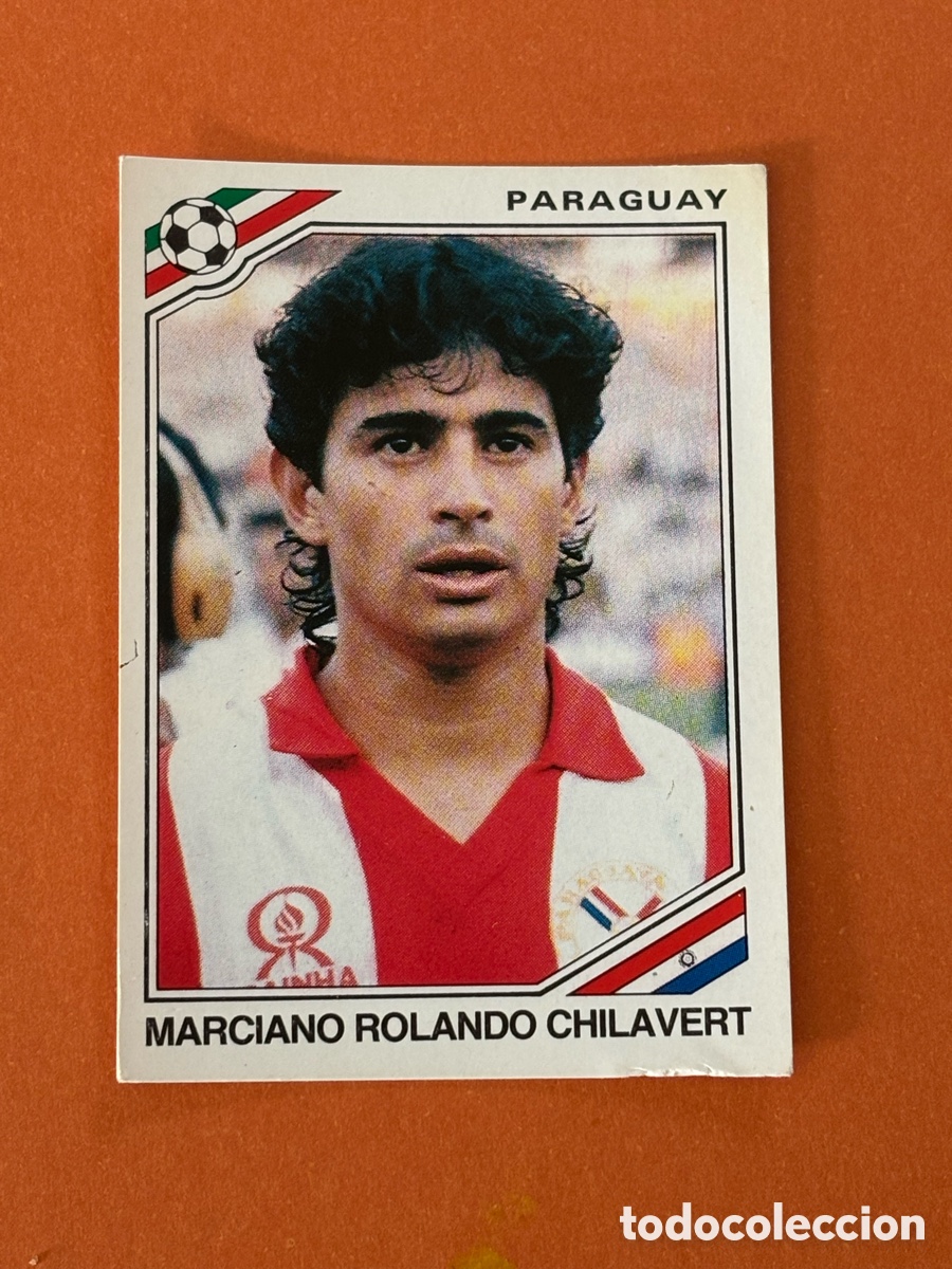 Cromos de F&uacute;tbol: MARCIANO ROLANDO CHILAVERT 157 PARAGUAY MUNDIAL M&Eacute;XICO 1986 86 MUNDIAL PANINI NUNCA PEGADO SIN PEGAR