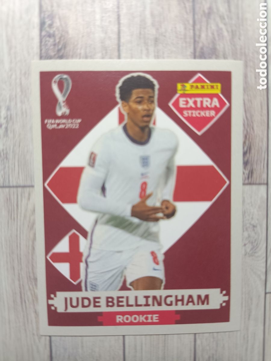 Cromos de F&uacute;tbol: JUDE BELLINGHAM INGLATERRA ROOKIE BASICA EXTRA STICKER PANINI MUNDIAL 2022 WORLD CUP QATAR