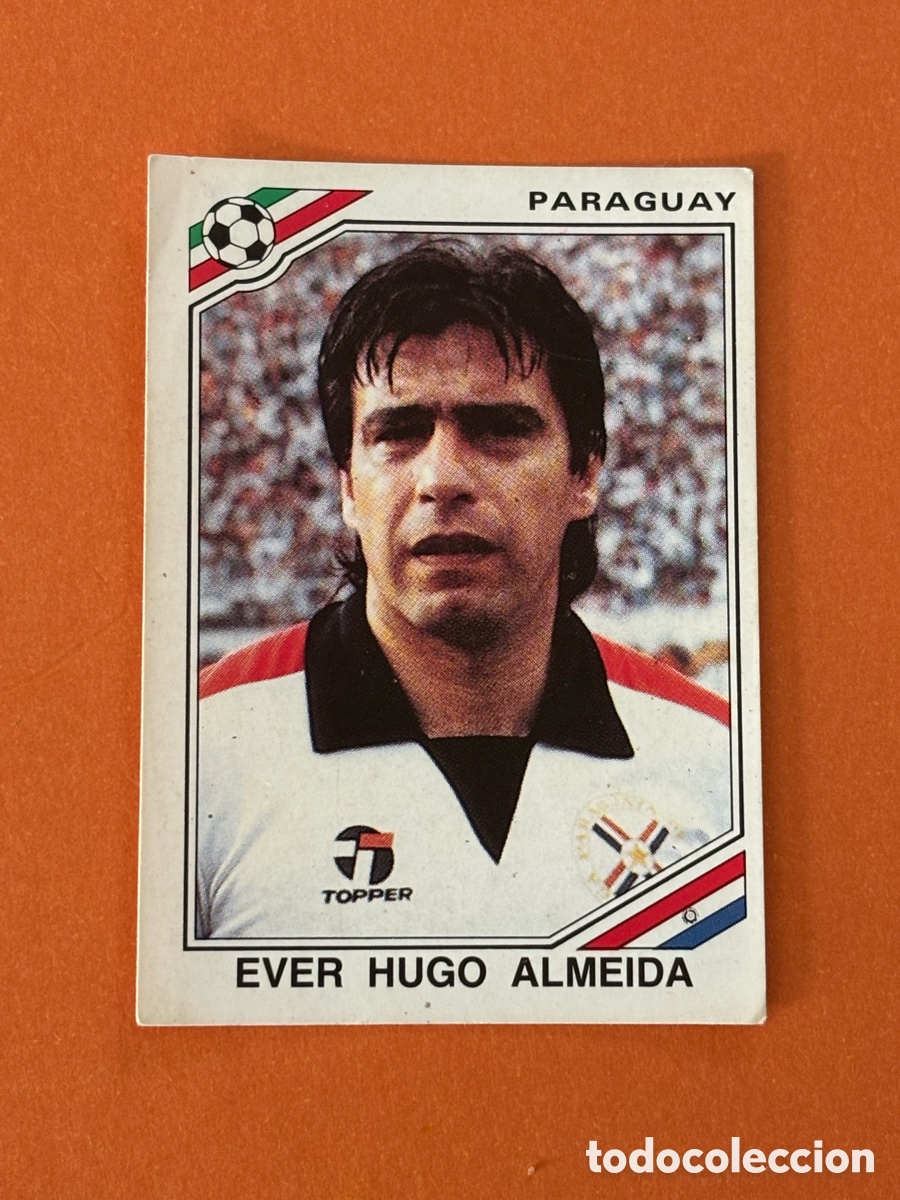 Cromos de F&uacute;tbol: EVER HUGO ALMEIDA DE PARAGUAY CROMO N&ordm; 163 MUNDIAL M&Eacute;XICO 86 WORLD CUP PANINI 1986