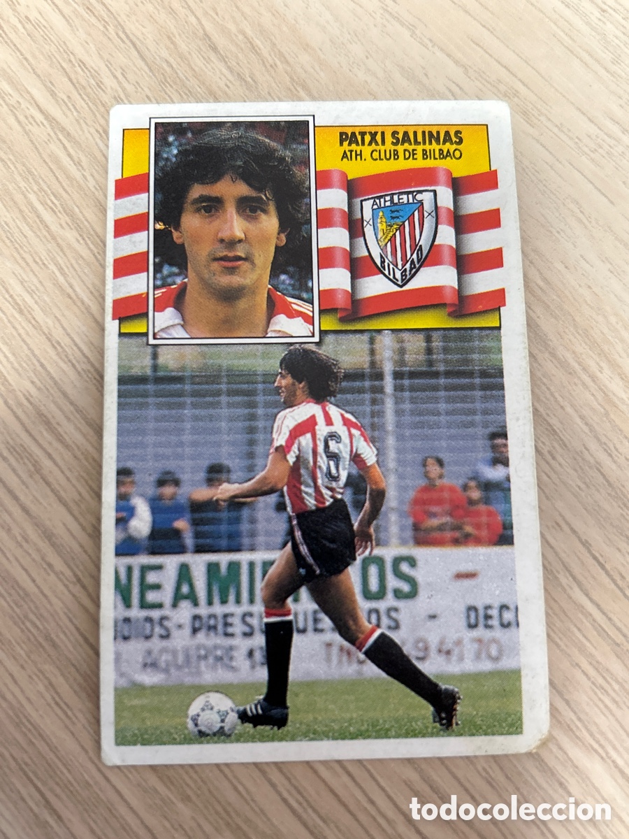 Cromos de F&uacute;tbol: PATXI SALINAS ATHLETIC CLUB DE BILBAO LIGA ESTE 1990 1991 90 91 NUNCA PEGADO SIN PEGAR