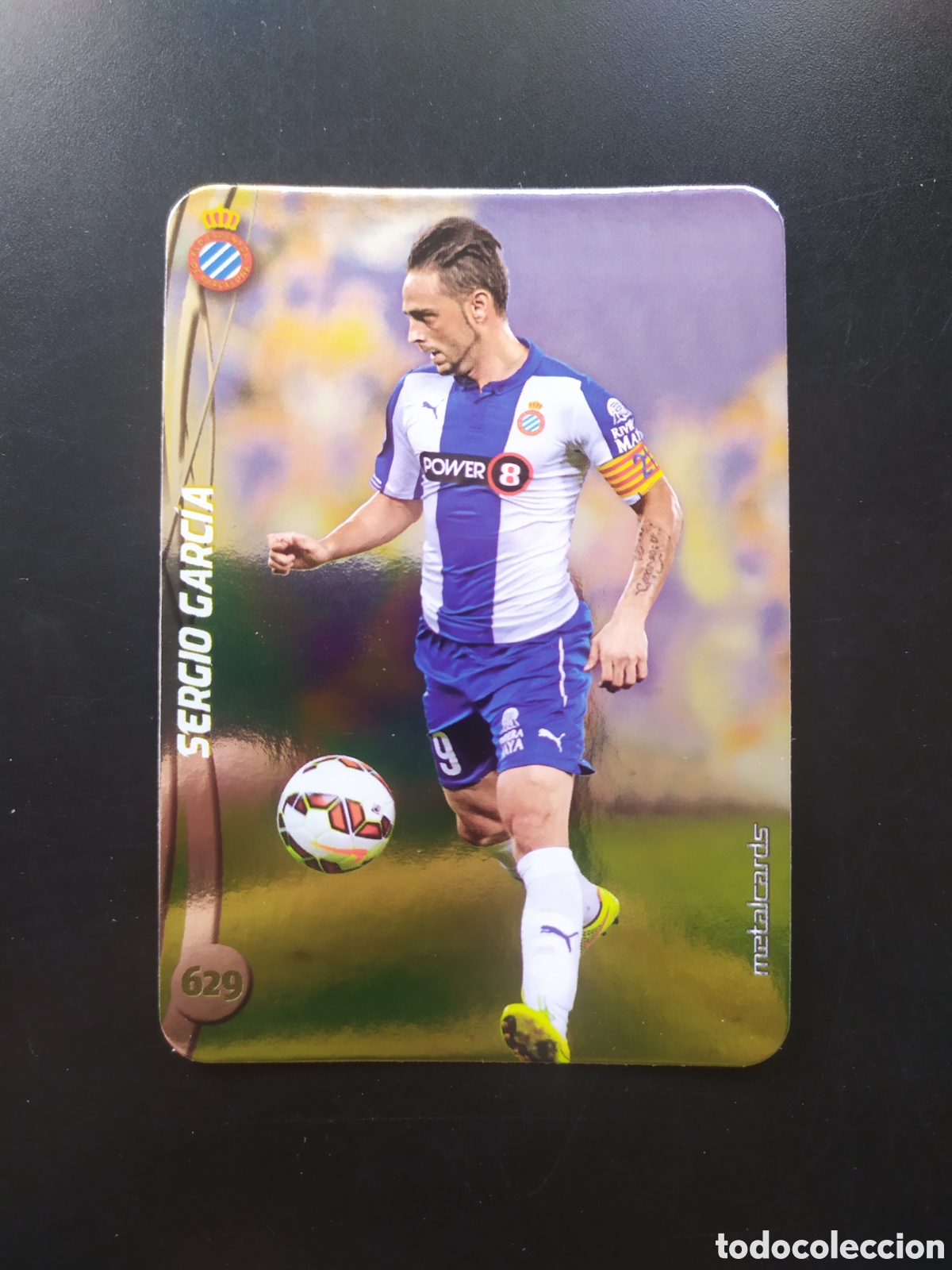 Cromos de F&uacute;tbol: Mundicromo fichas Liga 2014 2015 14 15 Sergio Garc&iacute;a top brillo liso n&deg; 629 Espanyol