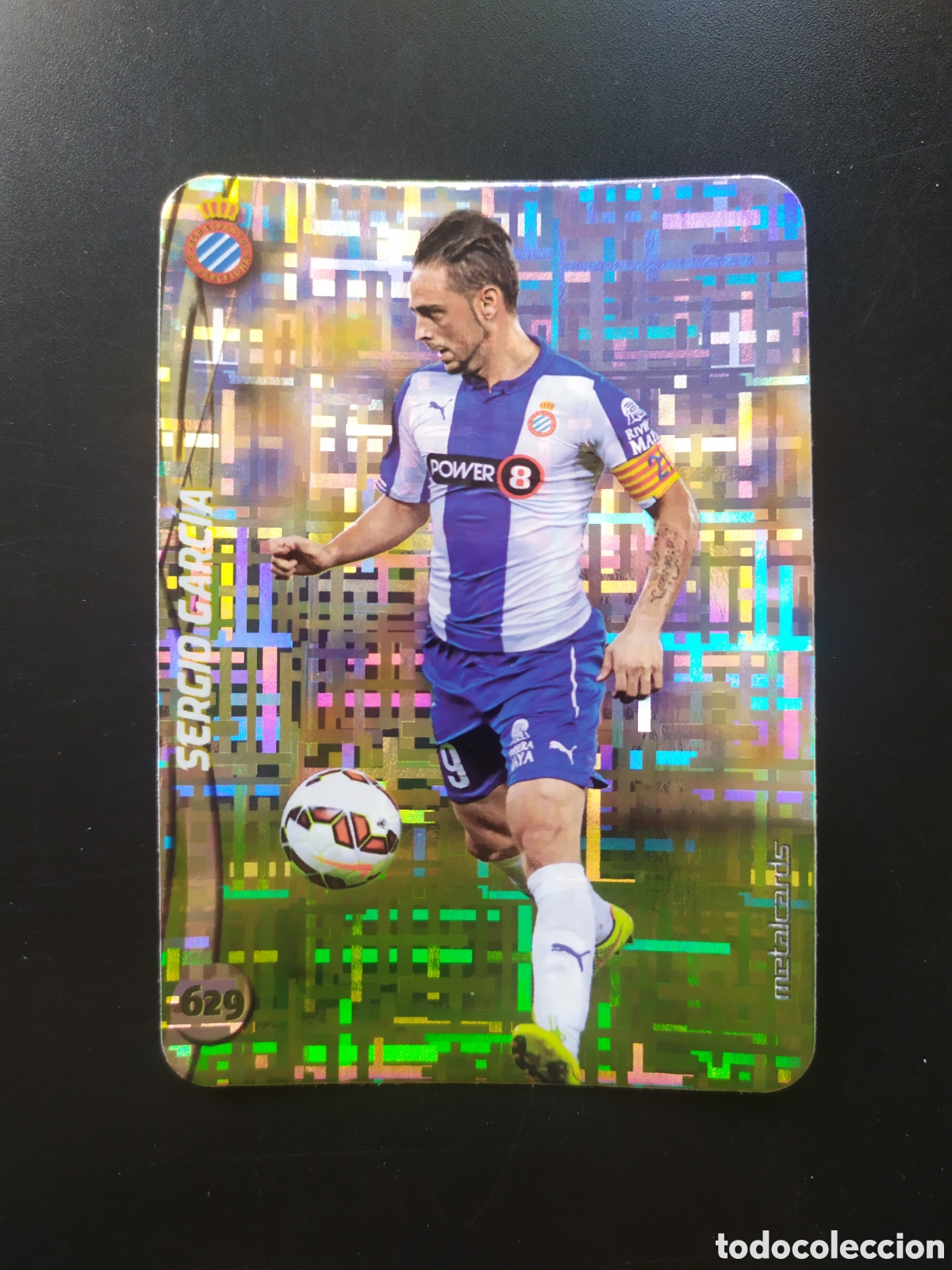 Cromos de F&uacute;tbol: Mundicromo fichas Liga 2014 2015 14 15 Sergio Garc&iacute;a top brillo tetris n&deg; 629 Espanyol