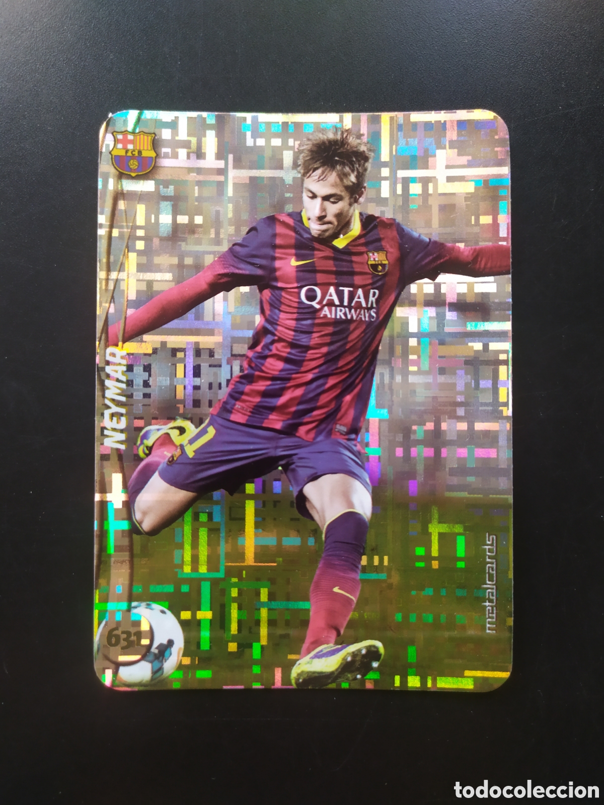 Cromos de F&uacute;tbol: Mundicromo fichas Liga 2014 2015 14 15 Neymar top brillo tetris n&deg; 631 Barcelona