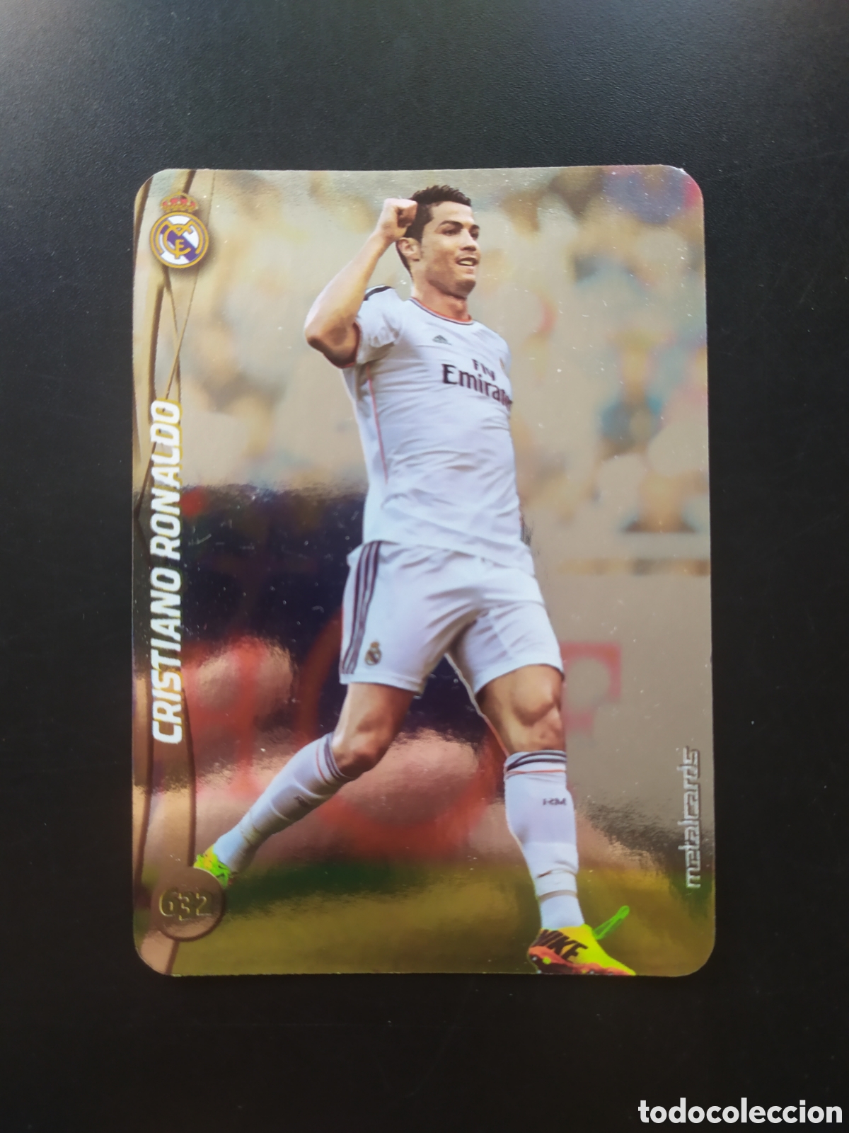 Cromos de F&uacute;tbol: Mundicromo fichas Liga 2014 2015 14 15 Cristiano Ronaldo top brillo liso n&deg; 632 Real Madrid
