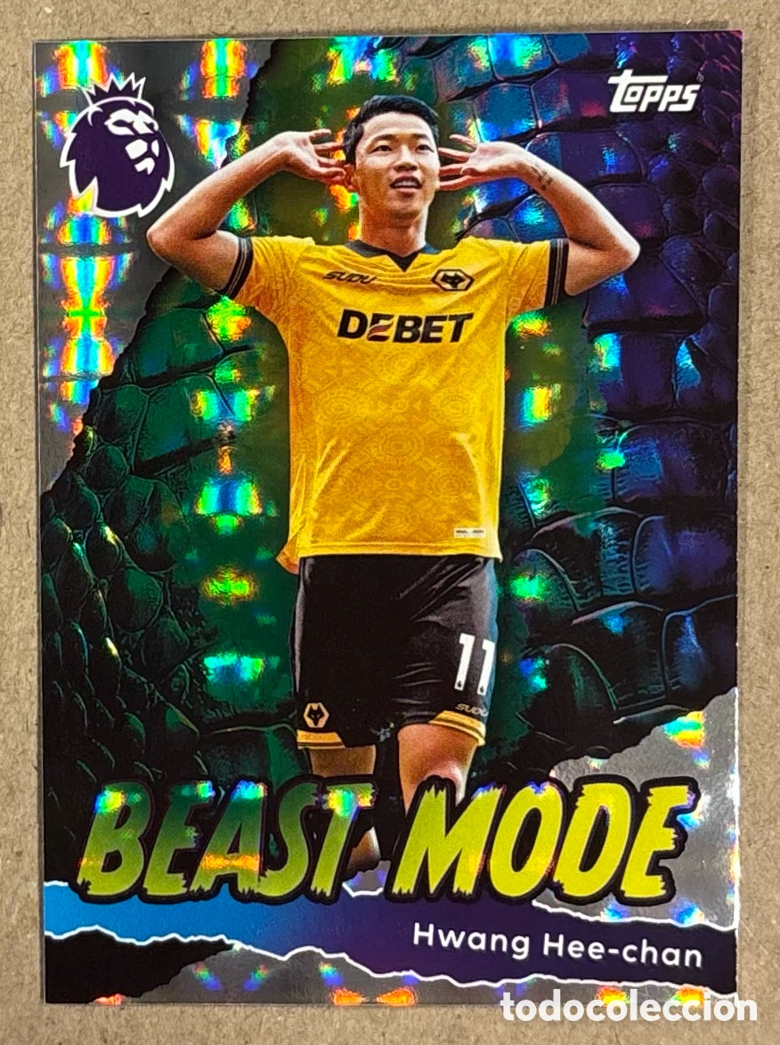Cromos de F&uacute;tbol: HWANG HEE-CHAN (WOLVERHPTON). CARTA BEAST MODE INSERT TOPPS PREMIER LEAGUE 25/26. #438.