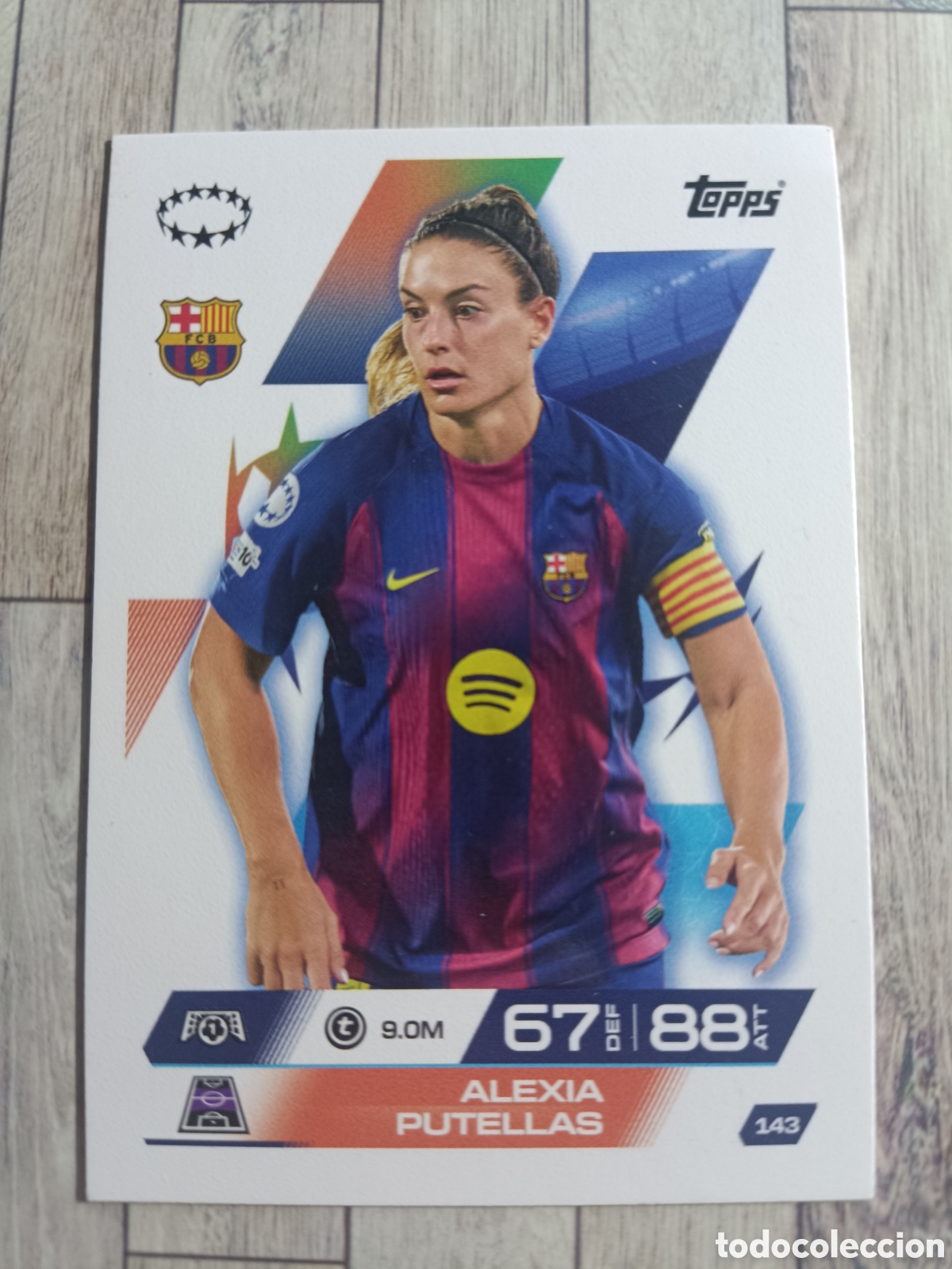 Cromos de F&uacute;tbol: 143 ALEXIA PUTELLAS BARCELONA MATCH ATTAX EXTRA CHAMPIONS 2025 2026 TOPPS 25 26
