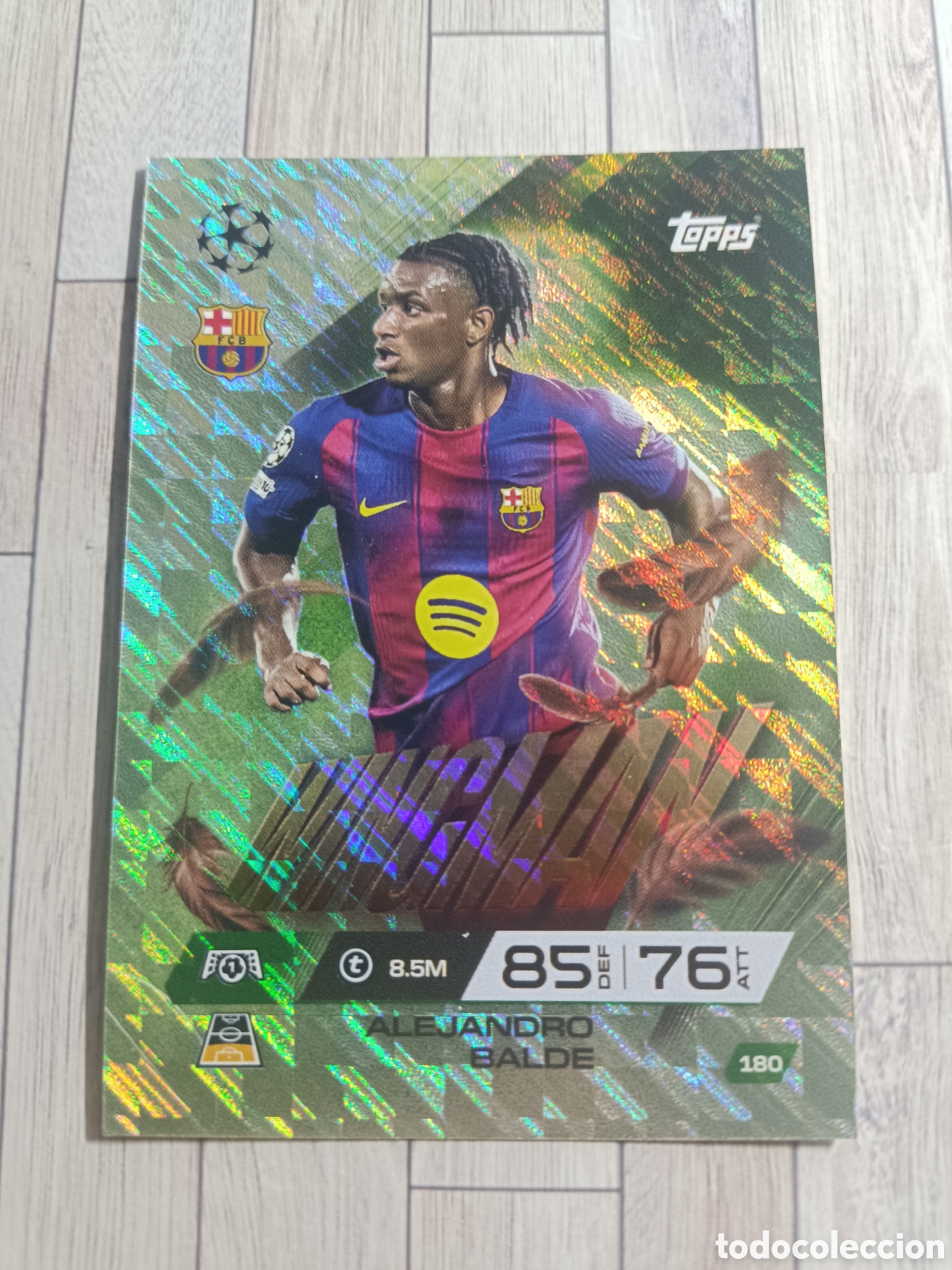 Cromos de F&uacute;tbol: 180 BALDE WINGMAN BARCELONA MATCH ATTAX EXTRA CHAMPIONS 2025 2026 TOPPS 25 26