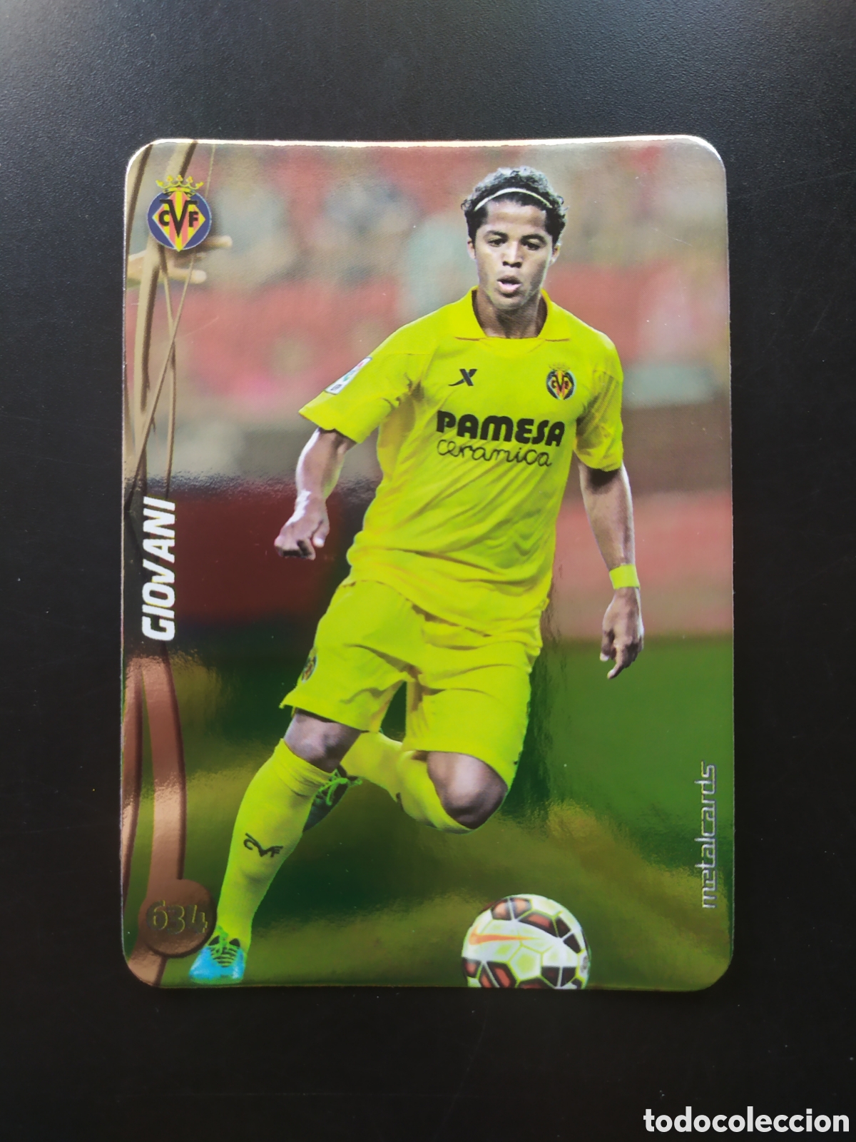Cromos de F&uacute;tbol: Mundicromo fichas Liga 2014 2015 14 15 Giovani top brillo liso n&deg; 634 Villarreal