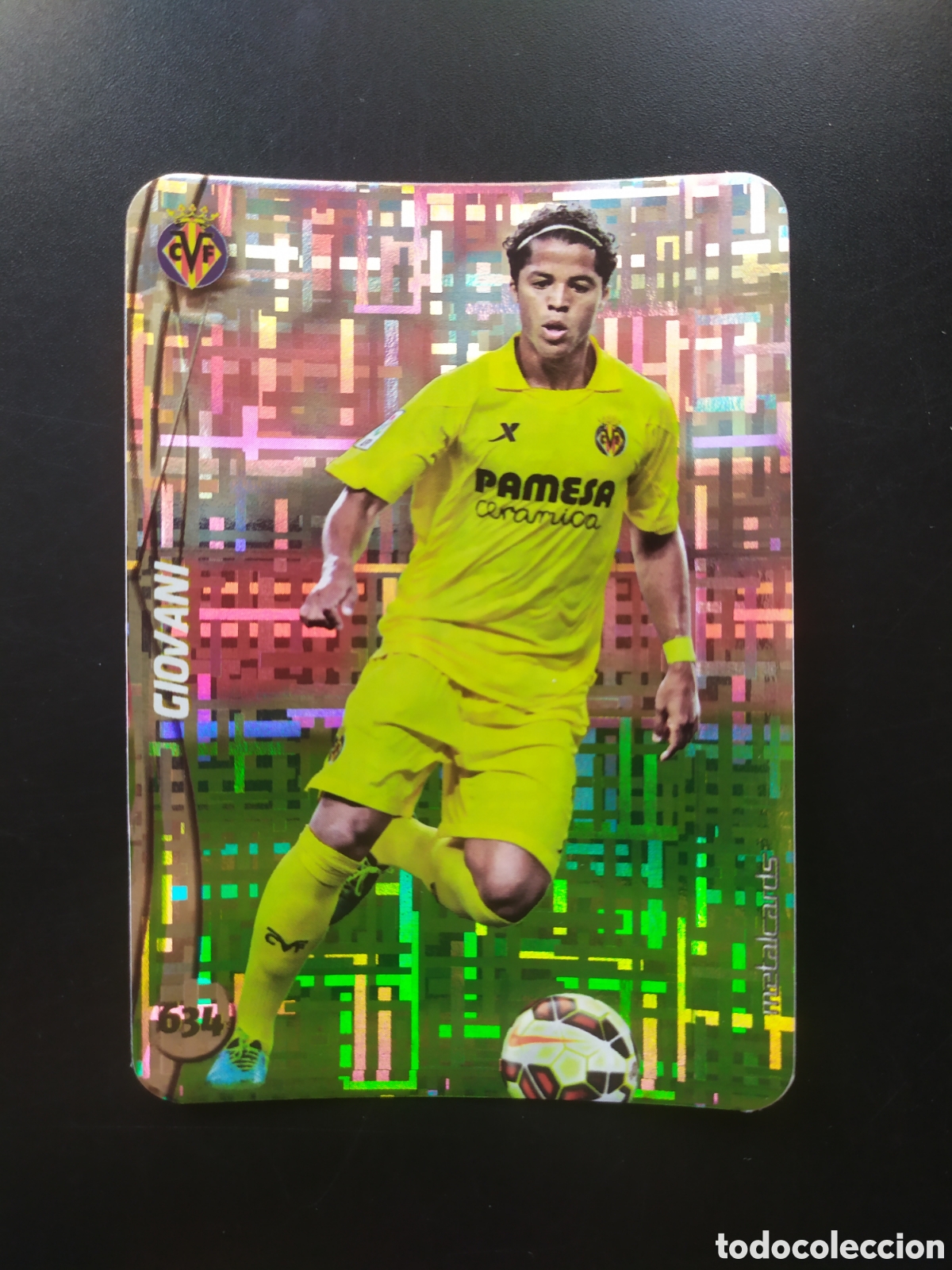 Cromos de F&uacute;tbol: Mundicromo fichas Liga 2014 2015 14 15 Giovani top brillo tetris n&deg; 634 Villarreal