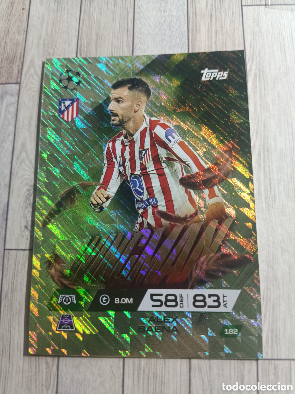 Cromos de F&uacute;tbol: 182 ALEX BAENA WINGMAN ATL&Eacute;TICO DE MADRID MATCH ATTAX EXTRA CHAMPIONS 2025 2026 TOPPS 25 26