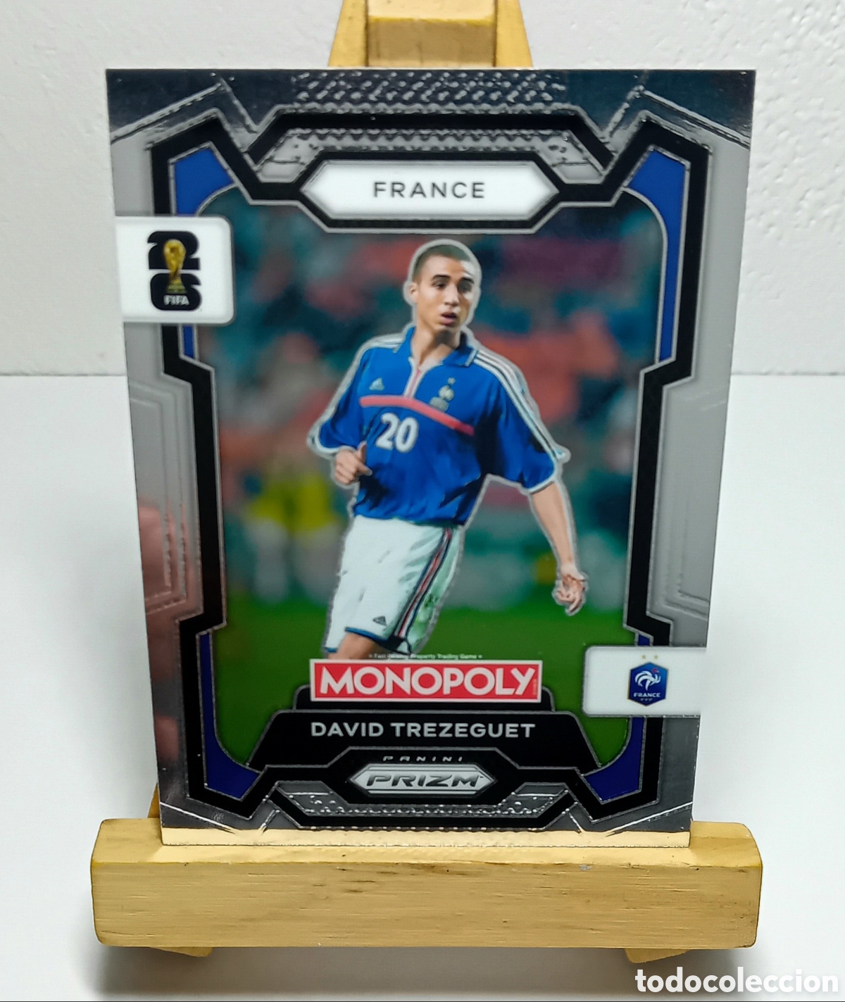 Cromos de F&uacute;tbol: DAVID TREZEGUET 2026 FRANCIA MONOPOLY PRIZM PANINI N&deg;12.