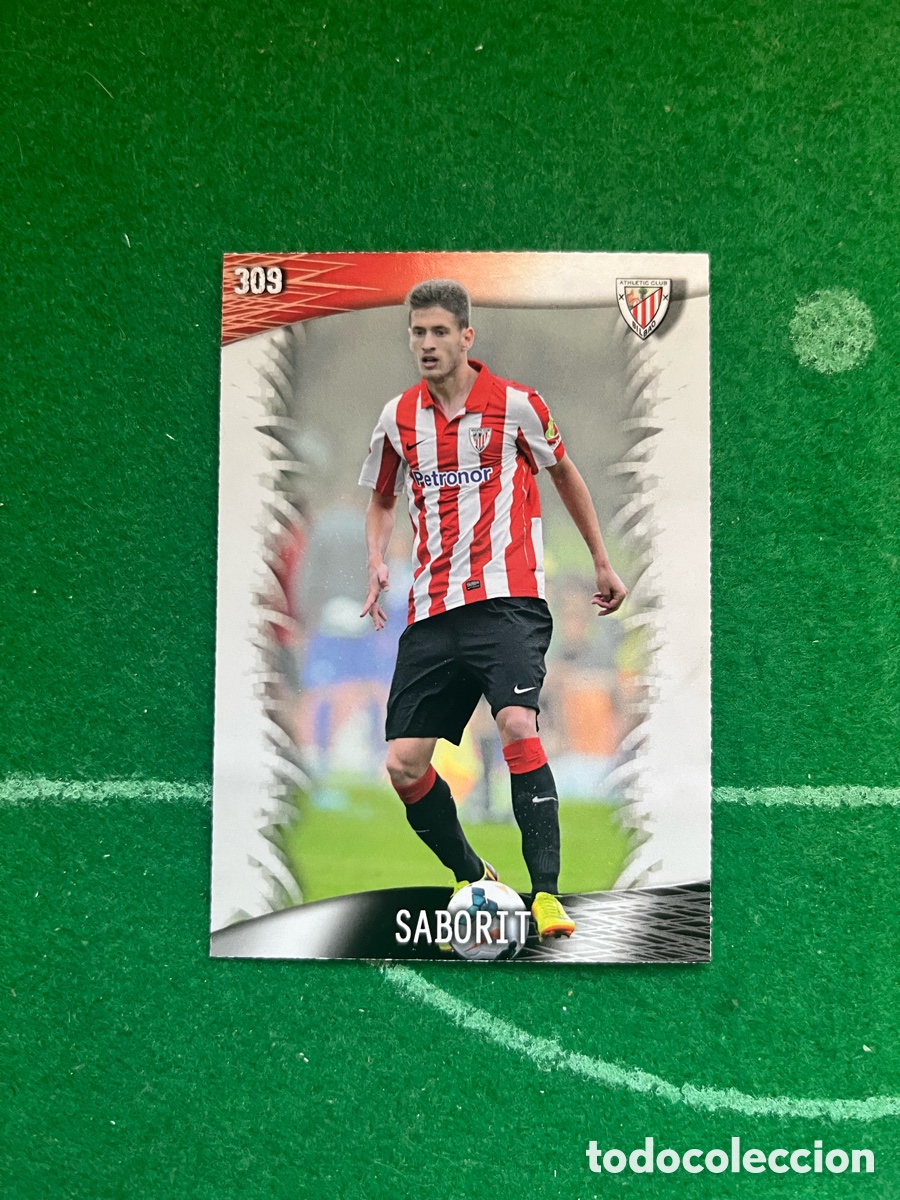 Cromos de F&uacute;tbol: 309 SABORIT ATHLETIC DE BILBAO LAS FICHAS DE LA LIGA 2013 2014 MUNDICROMO