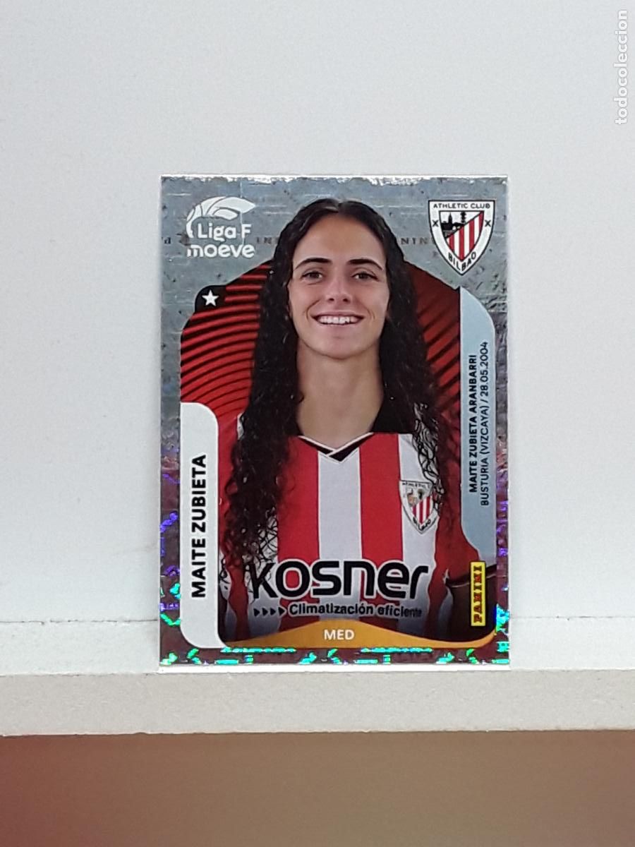 Cromos de F&uacute;tbol: LIGA FEMENINA 2025 2026 F 25 26 ALBUM PANINI LIGA N 34 ATHLETIC MAITE ZUBIETA