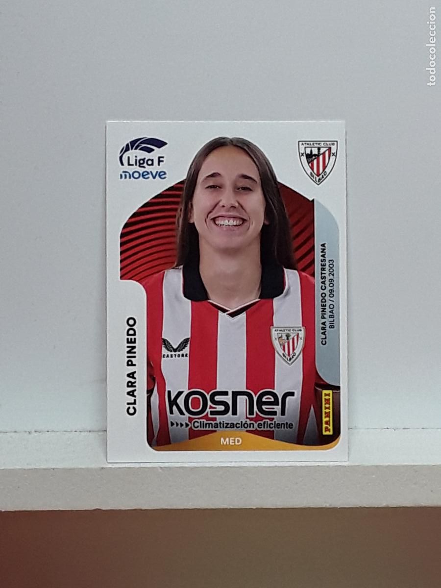 Cromos de F&uacute;tbol: LIGA FEMENINA 2025 2026 F 25 26 ALBUM PANINI LIGA N 35 ATHLETIC CLARA PINEDO