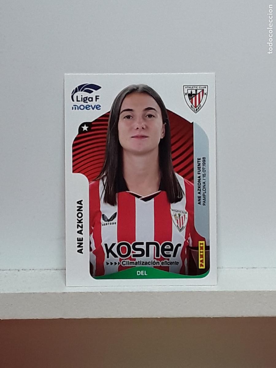 Cromos de F&uacute;tbol: LIGA FEMENINA 2025 2026 F 25 26 ALBUM PANINI LIGA N 36 ATHLETIC ANE AZKONA