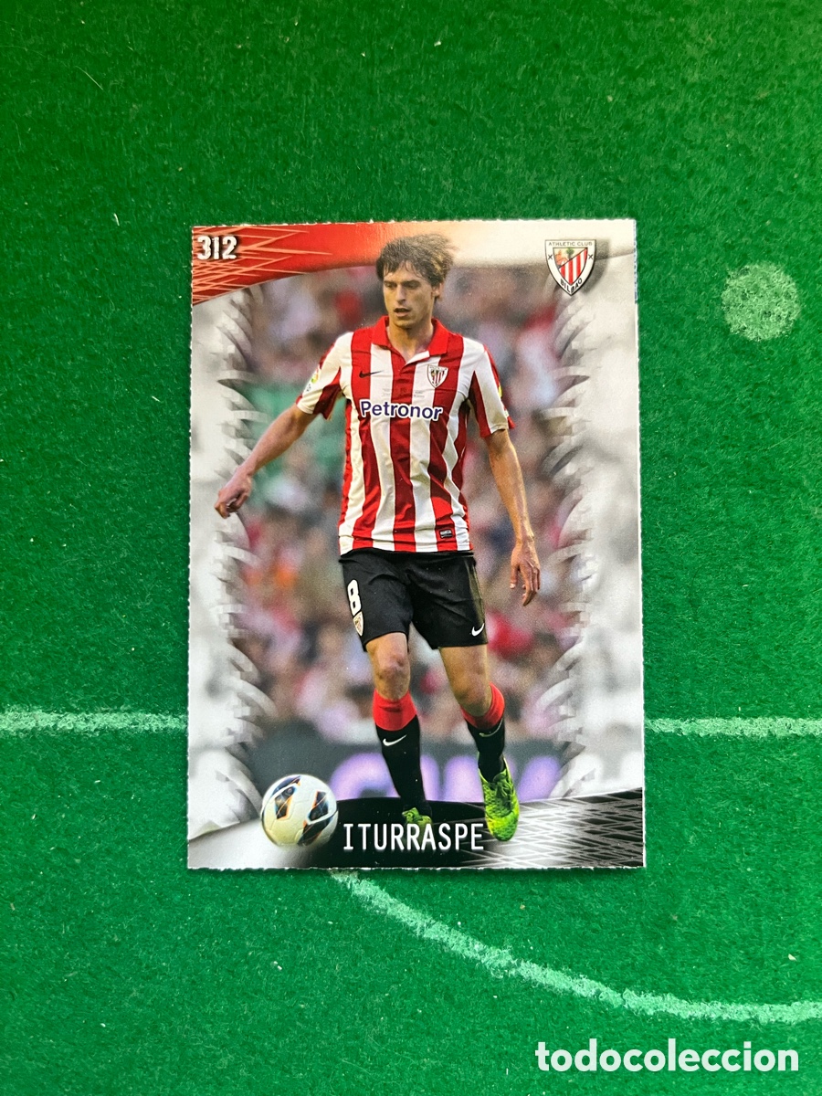 Cromos de F&uacute;tbol: 312 ITURRASPE ATHLETIC DE BILBAO LAS FICHAS DE LA LIGA 2013 2014 MUNDICROMO