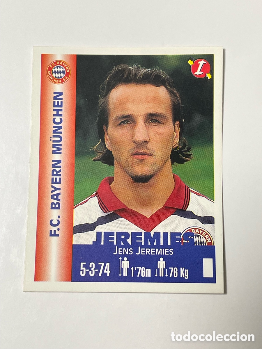 Cromos de F&uacute;tbol: Jens Jeremies Bayern Munich Panini Equipos de Europa 1999 #74
