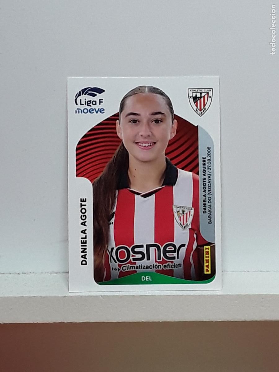 Cromos de F&uacute;tbol: LIGA FEMENINA 2025 2026 F 25 26 ALBUM PANINI LIGA N 39A 39 A ATHLETIC DANIELA AGOTE