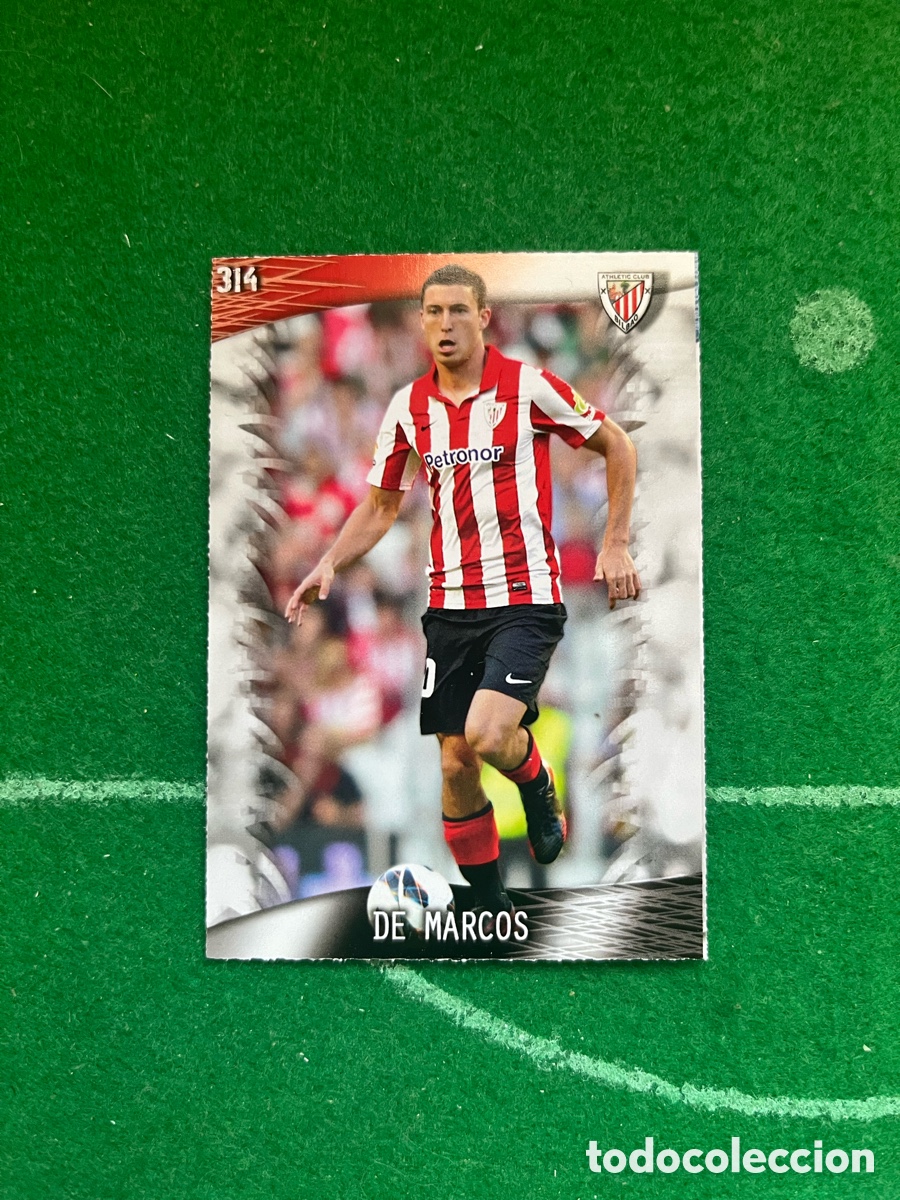 Cromos de F&uacute;tbol: 314 DE MARCOS ATHLETIC DE BILBAO LAS FICHAS DE LA LIGA 2013 2014 MUNDICROMO