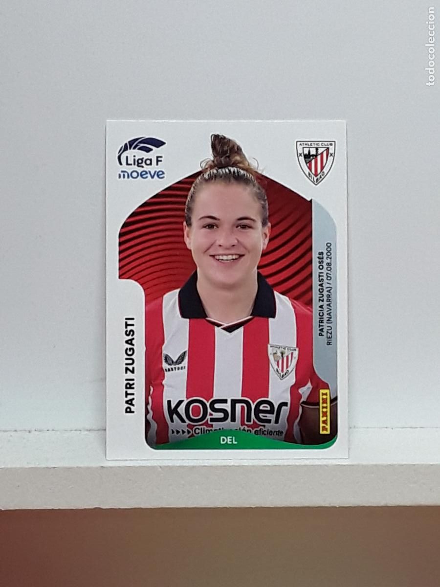 Cromos de F&uacute;tbol: LIGA FEMENINA 2025 2026 F 25 26 ALBUM PANINI LIGA N 39B 39 B ATHLETIC PATRI ZUGASTI