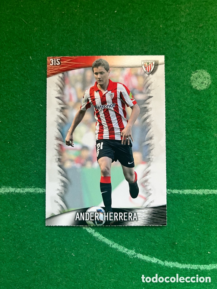 Cromos de F&uacute;tbol: 315 ANDER HERRERA ATHLETIC DE BILBAO LAS FICHAS DE LA LIGA 2013 2014 MUNDICROMO