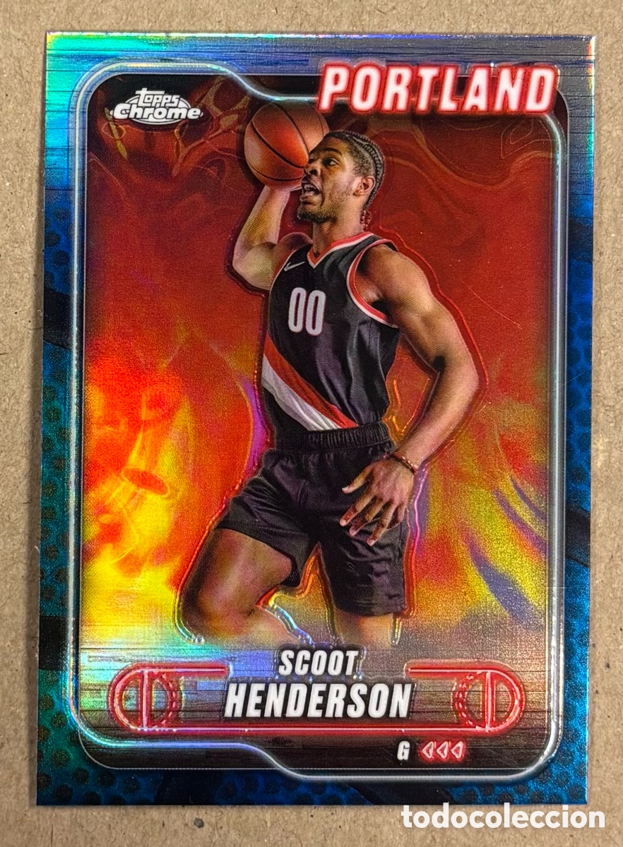 Cromos de Futebol: SCOTT HENDERSON (PORTLAND TRAIL BRAZERS). CARTA BLUE TOPPS CHROME NBA 2025. #24.
