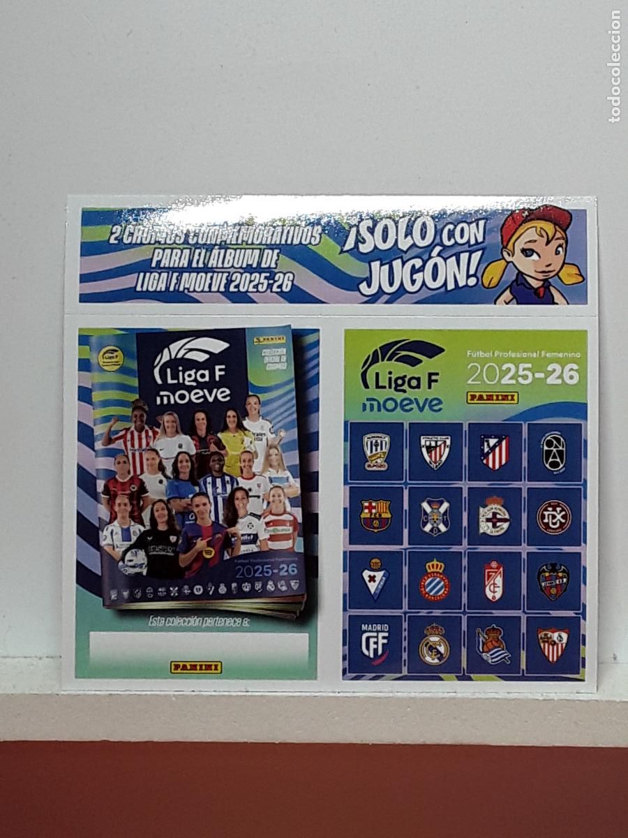 Cromos de Futebol: LIGA FEMENINA 2025 2026 F 25 26 ALBUM PANINI LIGA N LIMITADA CONMEMORATIVO JUGON
