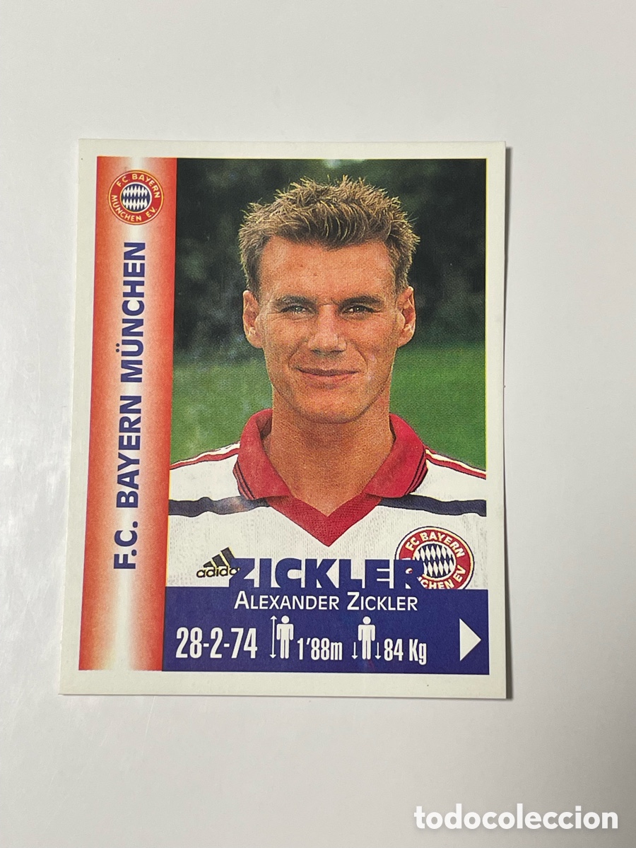 Figurine di Calcio: Alexander Zickler Bayern Munich Panini Equipos de Europa 1999 #79