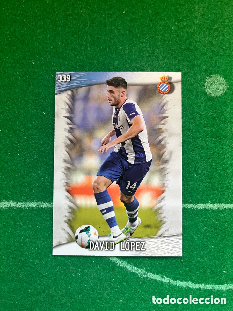 Cromos de F&uacute;tbol: 339 DAVID L&Oacute;PEZ ESPANYOL LAS FICHAS DE LA LIGA 2013 2014 MUNDICROMO