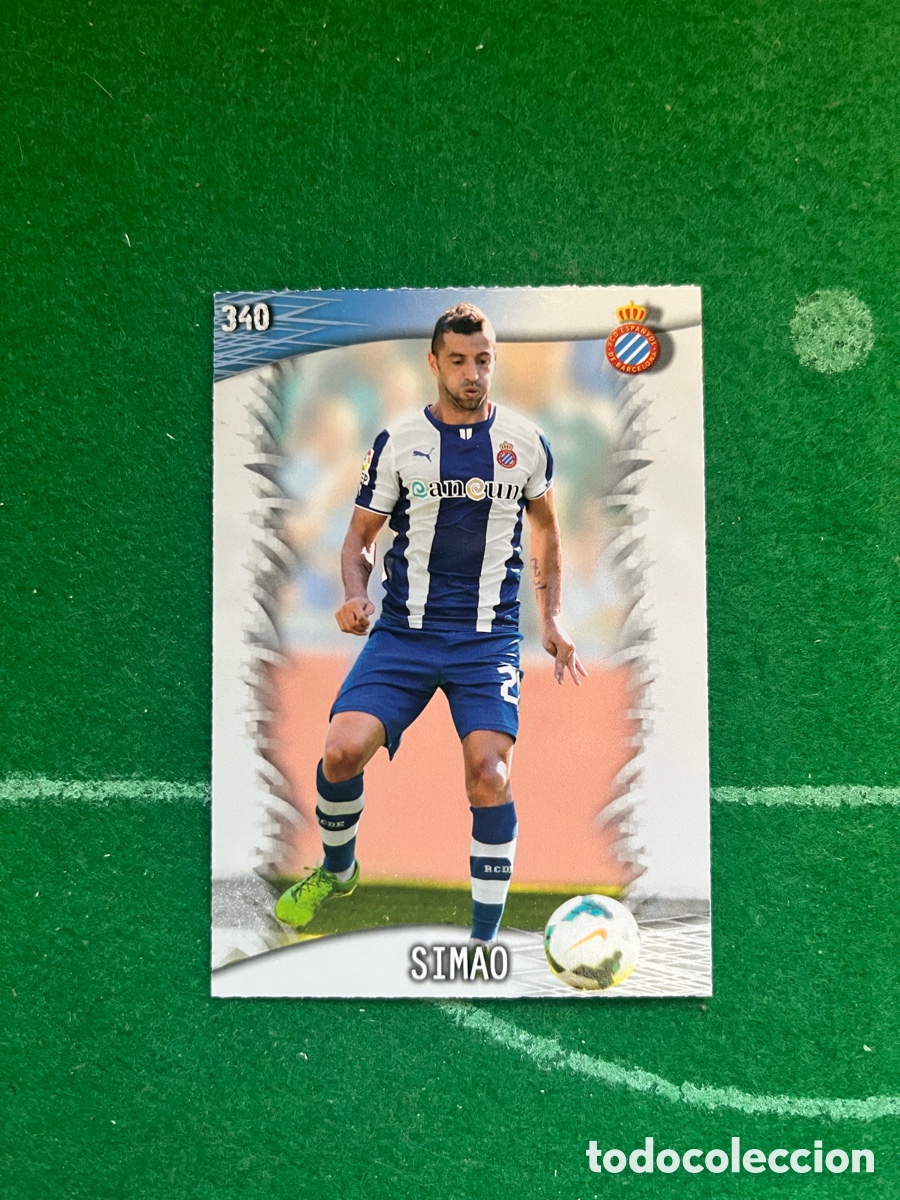 Cromos de F&uacute;tbol: 340 SIMAO ESPANYOL LAS FICHAS DE LA LIGA 2013 2014 MUNDICROMO