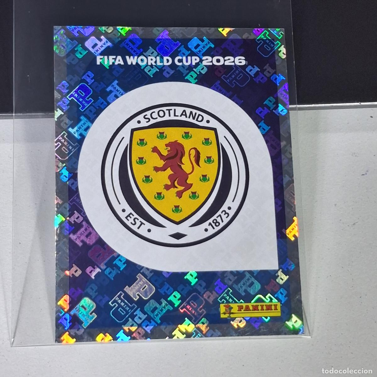 Cromos de F&uacute;tbol: A26 SCO 1 SCO1 LOGO BADGE ESCUDO ESCOCIA SCOTLAND MUNDIAL FIFA WORLD CUP 2026 STICKER PANINI