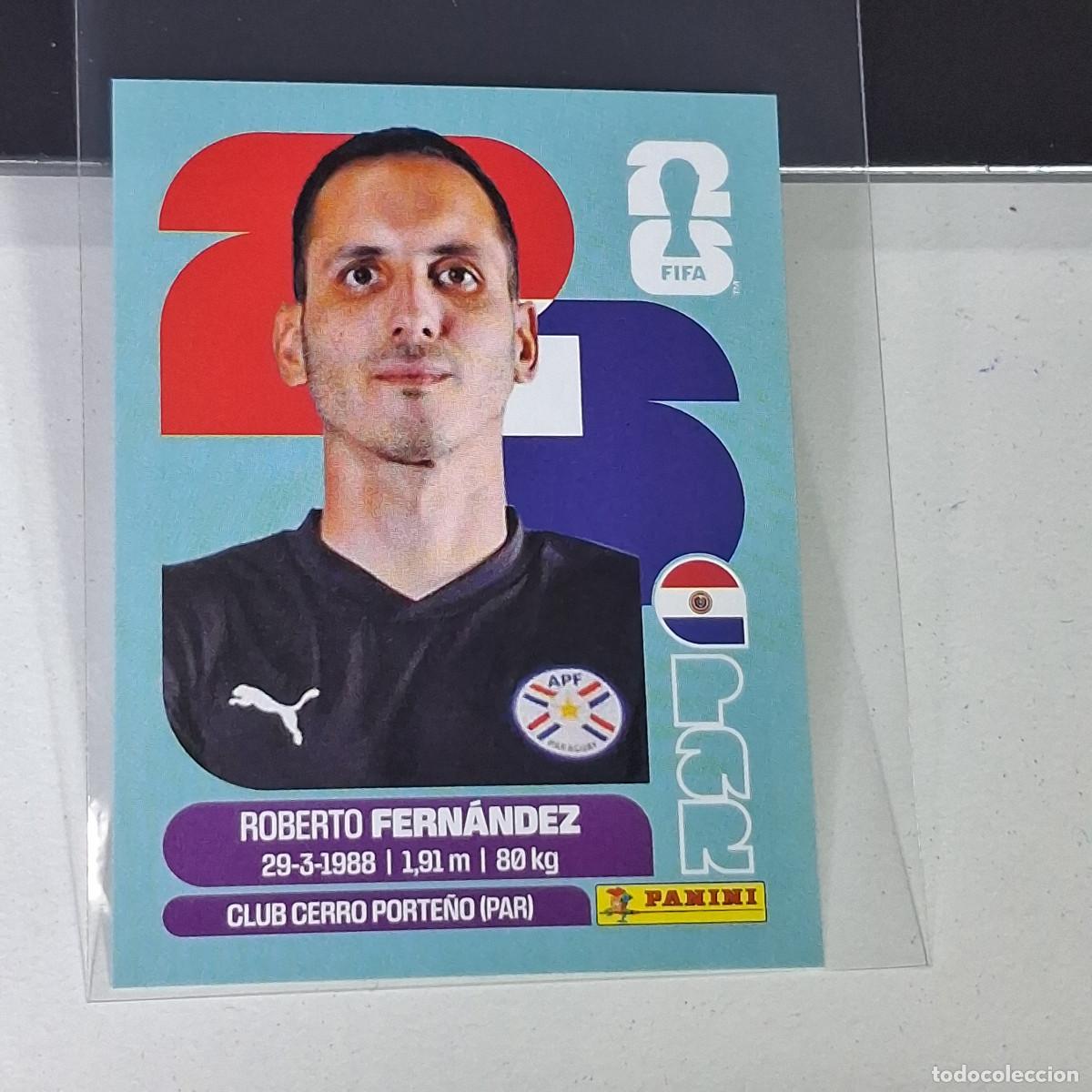 Cromos de F&uacute;tbol: A26 PAR 2 PAR2 ROBERTO FERN&Aacute;NDEZ PARAGUAY MUNDIAL FIFA WORLD CUP 2026 STICKER PANINI