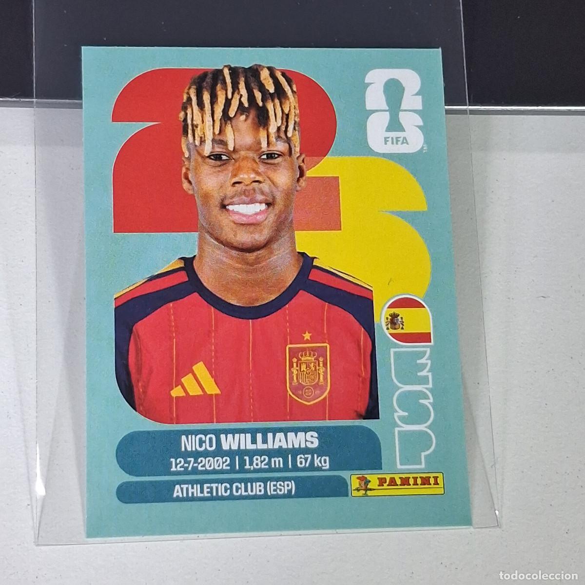 Cromos de F&uacute;tbol: A26 ESP 17 ESP17 NICO WILLIAMS SPAIN ESPA&Ntilde;A MUNDIAL FIFA WORLD CUP 2026 STICKER PANINI