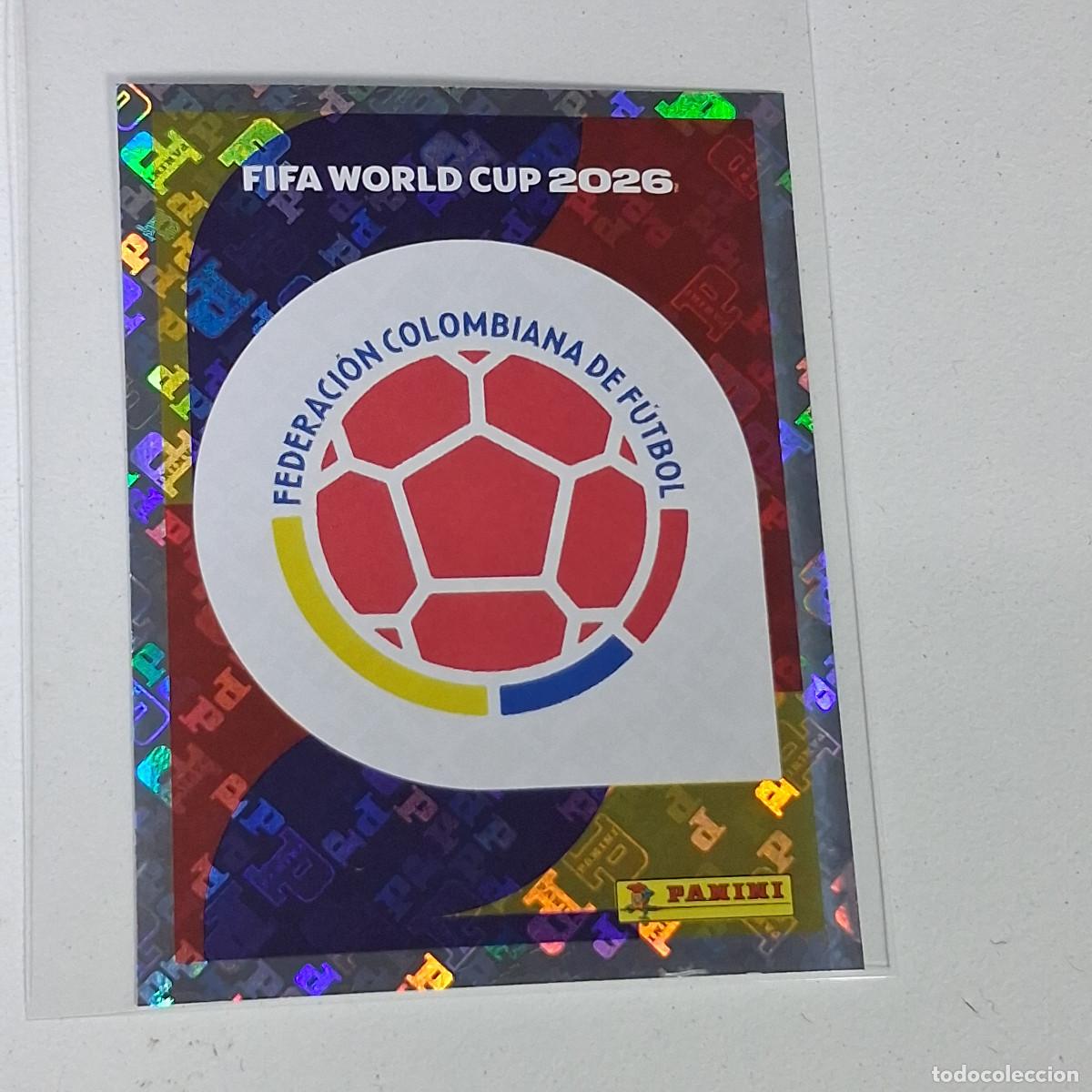 Cromos de F&uacute;tbol: A26 COL 1 COL1 ESCUDO LOGO BADGE COLOMBIA MUNDIAL FIFA WORLD CUP 2026 STICKER PANINI