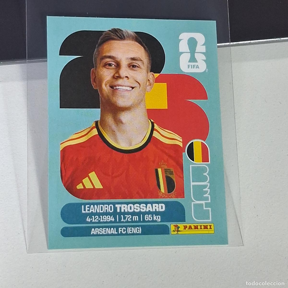Cromos de F&uacute;tbol: A26 BEL 18 BEL18 LEANDRO TROSSARD B&Eacute;LGICA BELGIUM MUNDIAL FIFA WORLD CUP 2026 STICKER PANINI
