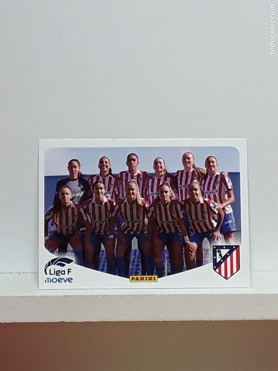 Cromos de F&uacute;tbol: LIGA FEMENINA 2025 2026 F 25 26 ALBUM PANINI LIGA N 43 ATLETICO MADRID ALINEACION EQUIPO