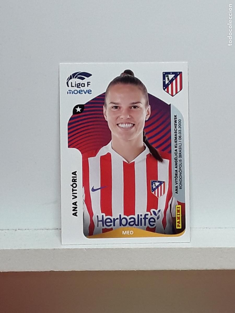 Cromos de F&uacute;tbol: LIGA FEMENINA 2025 2026 F 25 26 ALBUM PANINI LIGA N 53 ATLETICO MADRID ANA VITORIA