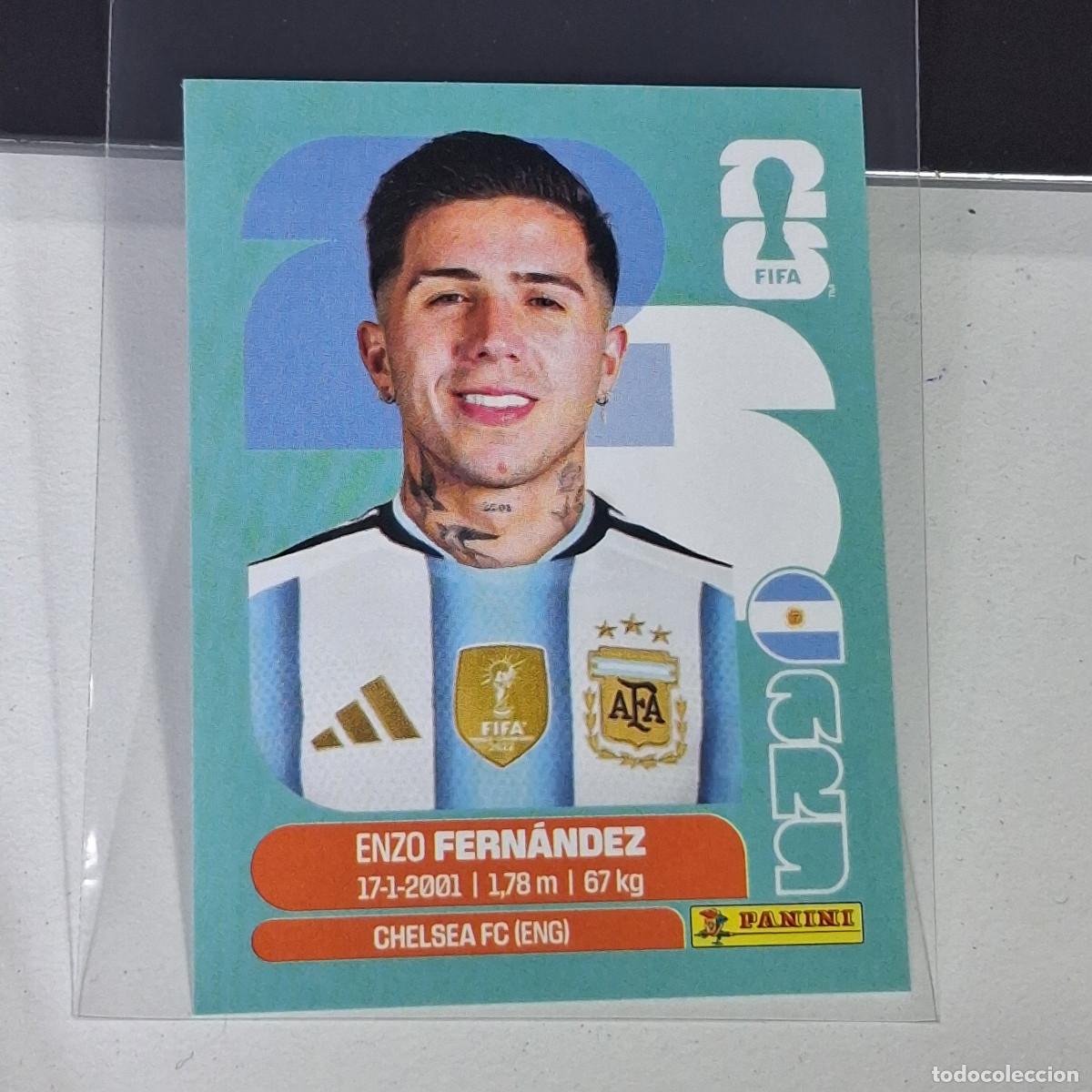 Cromos de F&uacute;tbol: A26 ARG23 ARG 23 ENZO FERN&Aacute;NDEZ ARGENTINA MUNDIAL FIFA WORLD CUP 2026 STICKER PANINI