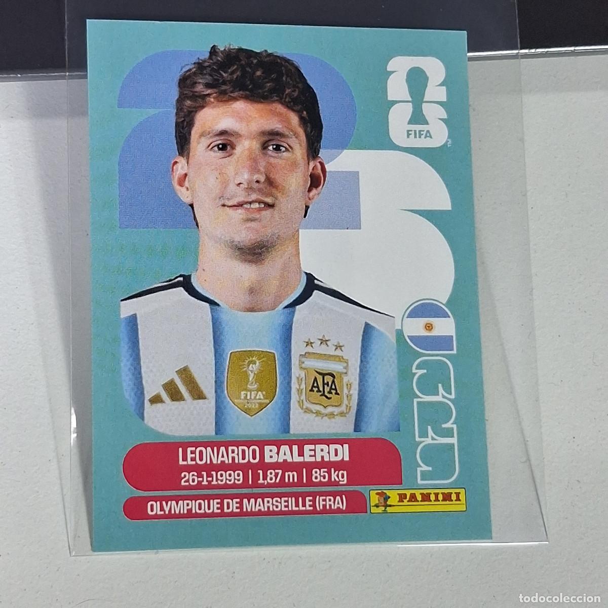 Cromos de F&uacute;tbol: A26 ARG7 ARG 7 LEONARDO BALERDI ARGENTINA MUNDIAL FIFA WORLD CUP 2026 STICKER PANINI